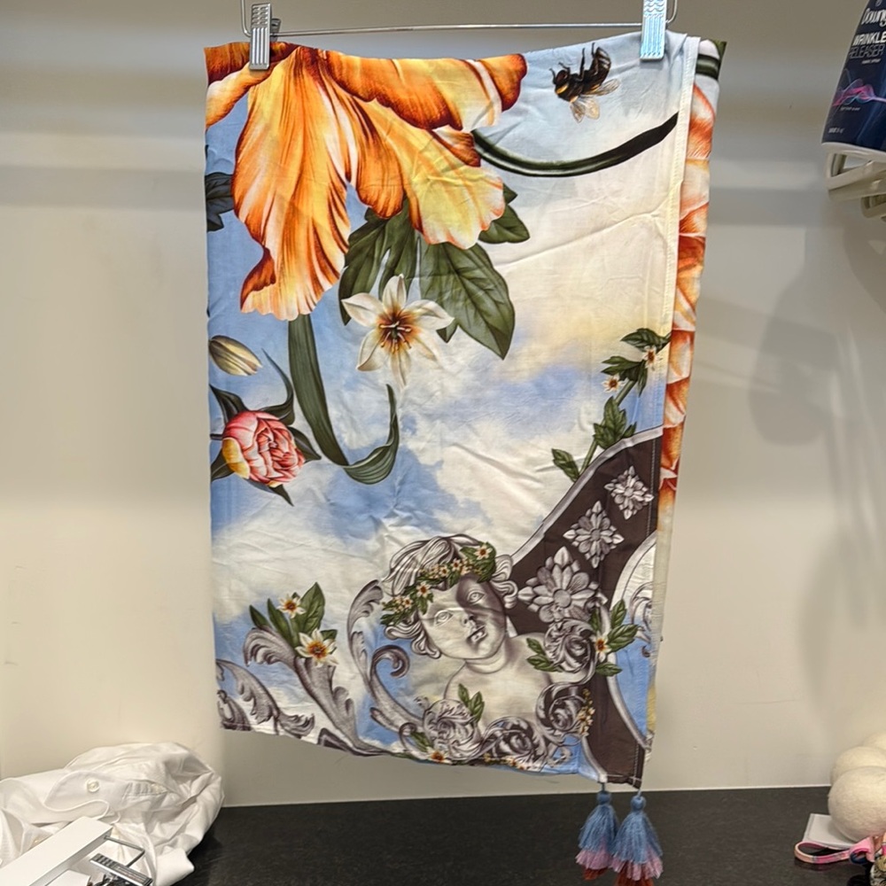 Agua Bendita Floral Wrap Skirt